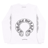 Chrome Hearts Scroll Label White Hoodie