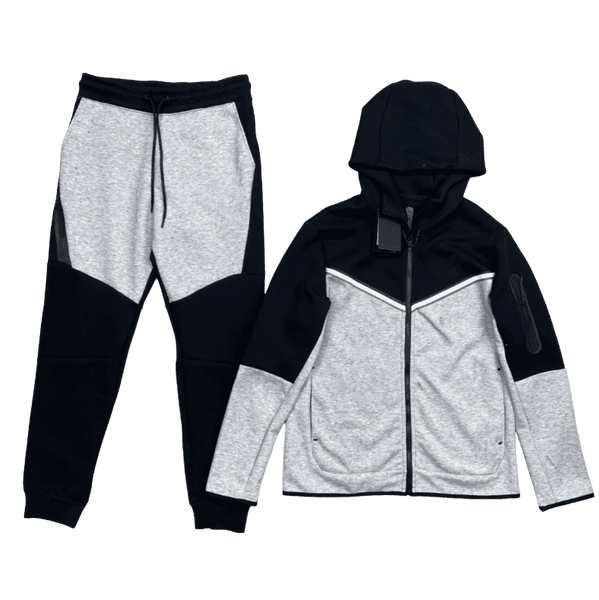 Nike Tech Fleece Tracksuit Black Grey