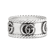 Gucci GG Marmont braided-detail ring