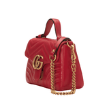 GUCCI GG Marmont Matelassé Red Bag